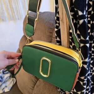 Brand New Unbranded Green & Yellow Crossbody Bag